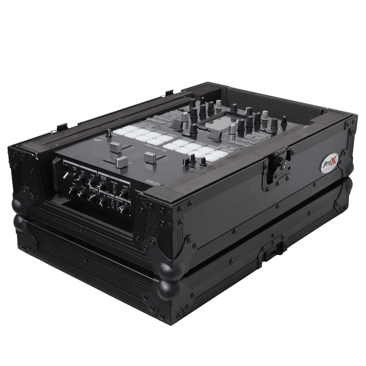 ProX XS-M11BL - ATA Flight Style Universal Road Case for Pioneer DJM S11 RANE SEVENTY 70 SEVENTY 72 MK2 Black Finish.