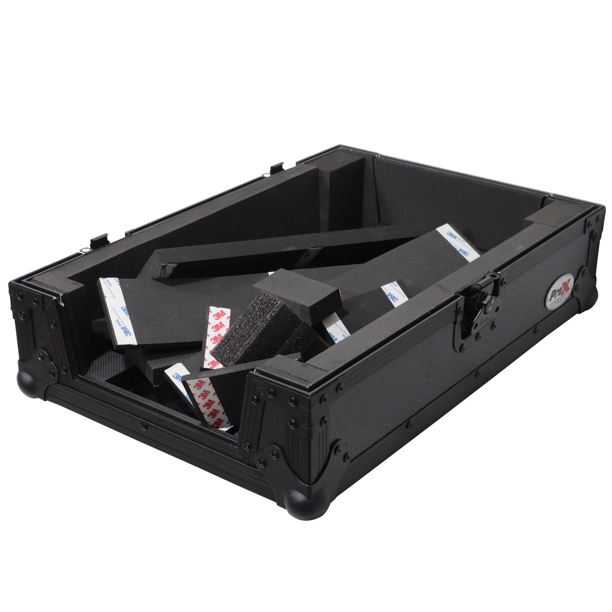 ProX XS-M11BL - ATA Flight Style Universal Road Case for Pioneer DJM S11 RANE SEVENTY 70 SEVENTY 72 MK2 Black Finish.