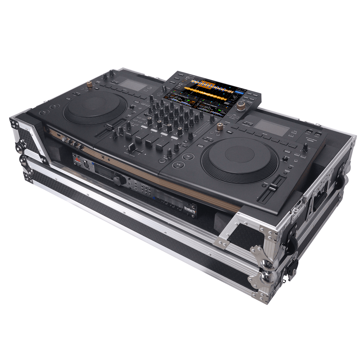 ProX XS-OPUSQUAD W - ATA Flight Style Road Case For Pioneer DJ OPUS-QUAD DJ Controller with 1U Rack Space and Wheels.