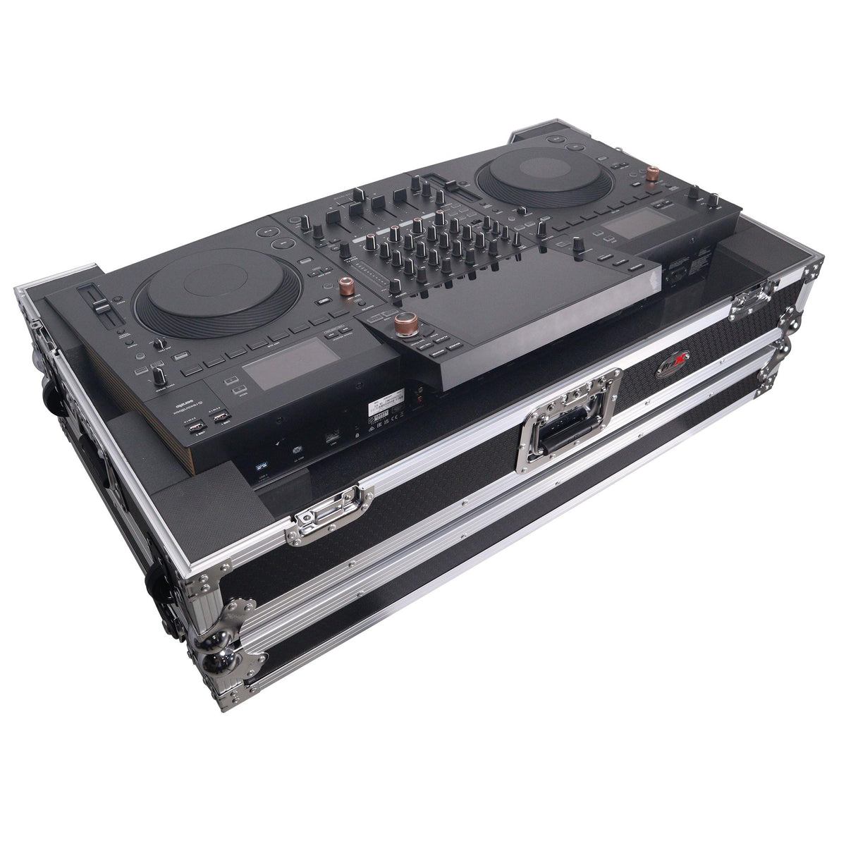 ProX XS-OPUSQUAD W - ATA Flight Style Road Case For Pioneer DJ OPUS-QUAD DJ Controller with 1U Rack Space and Wheels.