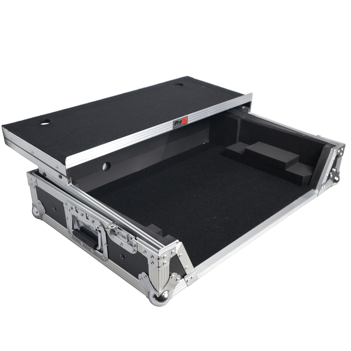 ProX XS-RANEONE WLT - Flight Case For RANE ONE DJ Controller with Sliding Laptop Shelf, 1U Rack, and Wheels.