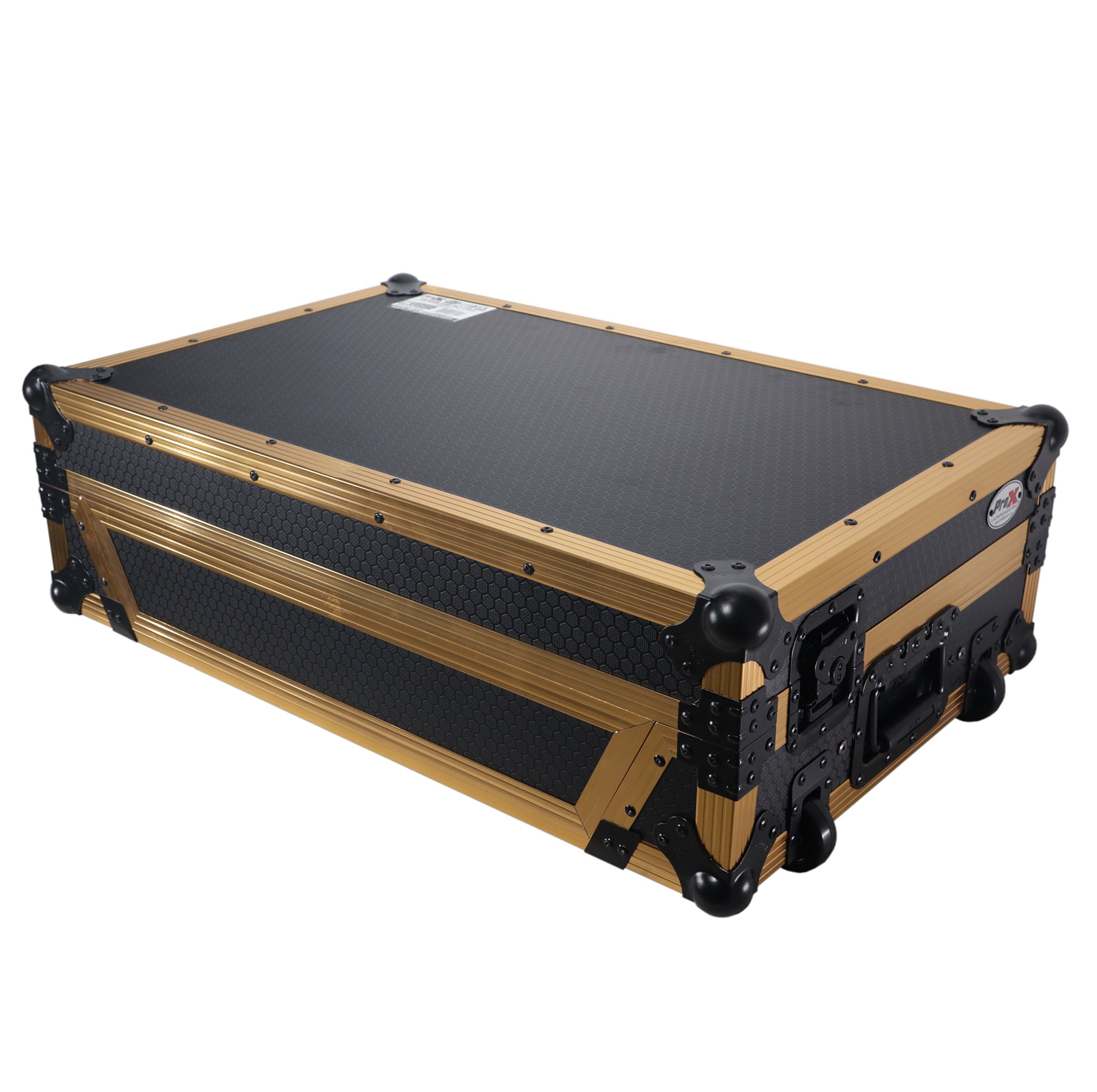 ProX XS-RANEONEWLTFGLD - ATA Flight Style Road Case for RANE ONE DJ Controller with Laptop Shelf in Limited Edition Gold