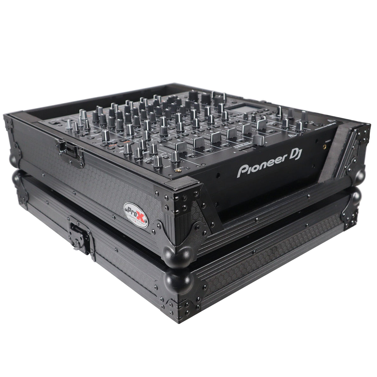 ProX XS-DJMV10A9BL - ATA Style Flight Road Case for Pioneer DJM-A9 DJM V10 DJ Mixer Black Finish.