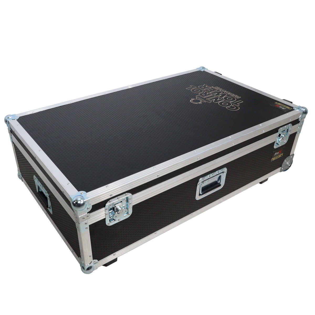 ProX XZF-DJCTWCASE - Control Tower DJ Podium with Road Cases for Pioneer DDJ-REV7 XDJ-XZ FLX10 RANE Four (White).