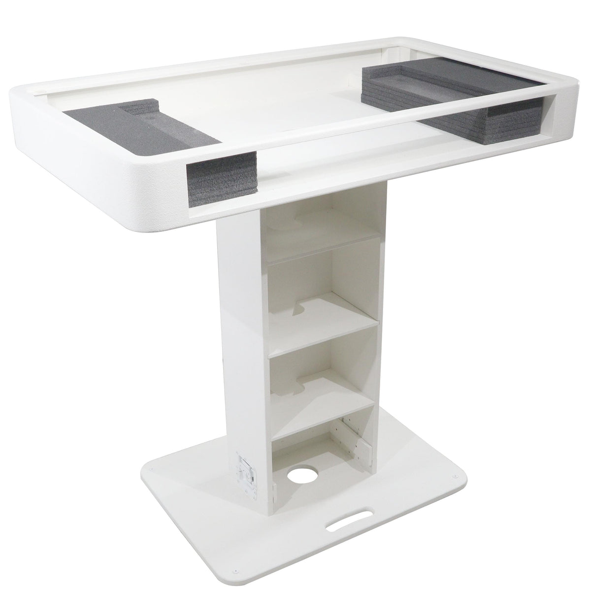 ProX XZF-DJCTWCASE - Podio de DJ Control Tower con estuches de transporte para Pioneer DDJ-REV7 XDJ-XZ FLX10 RANE Four (blanco)