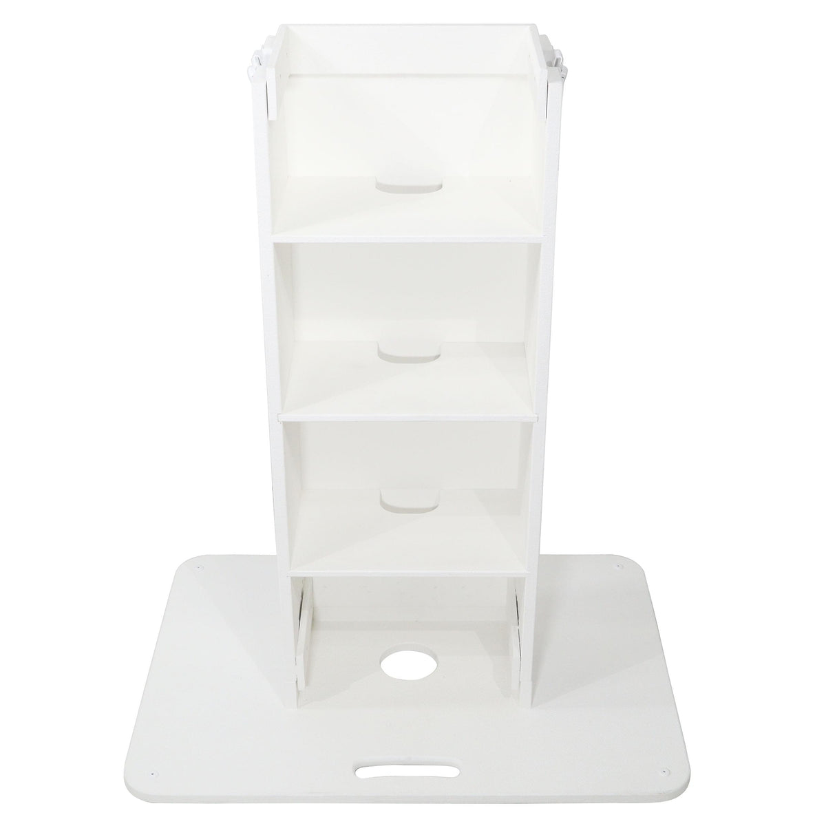 ProX XZF-DJCTWCASE - Podio de DJ Control Tower con estuches de transporte para Pioneer DDJ-REV7 XDJ-XZ FLX10 RANE Four (blanco)