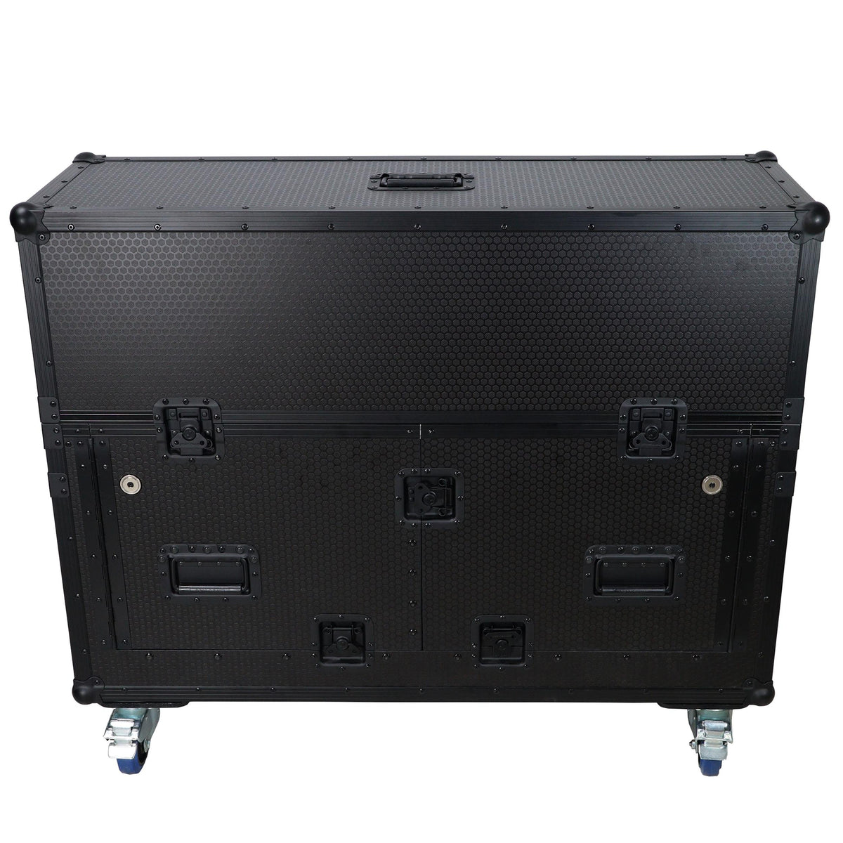 ProX XZF-UCXX - Flip-Ready Hydraulic DJ Flight Case For Pioneer DDJ-REV7 XDJ-XZ Opus Quad with Wheels and 2x Laptop Trays (Black)