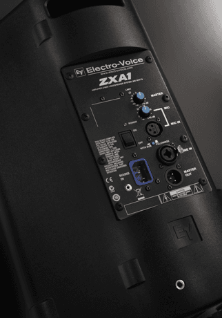 Electro-Voice ZXA1-90B-120V - 800W, 8" 2-Way Powered Full-Range Speaker.