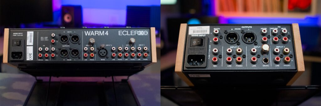 Ecler WARM4 & WARM2 ports and connections