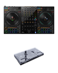 Pioneer DJ DDJ-FLX10 + Decksaver DS-PC-DDJFLX10 Cover Bundle