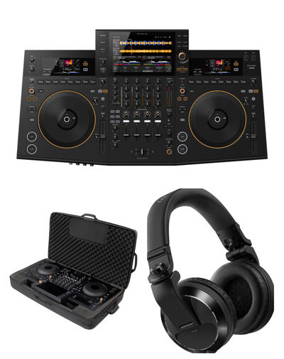 Pioneer DJ OPUS-QUAD + Odyssey BMPIOPUSQUAD Soft Case + Pioneer DJ HDJ-X7 Headphones Bundle