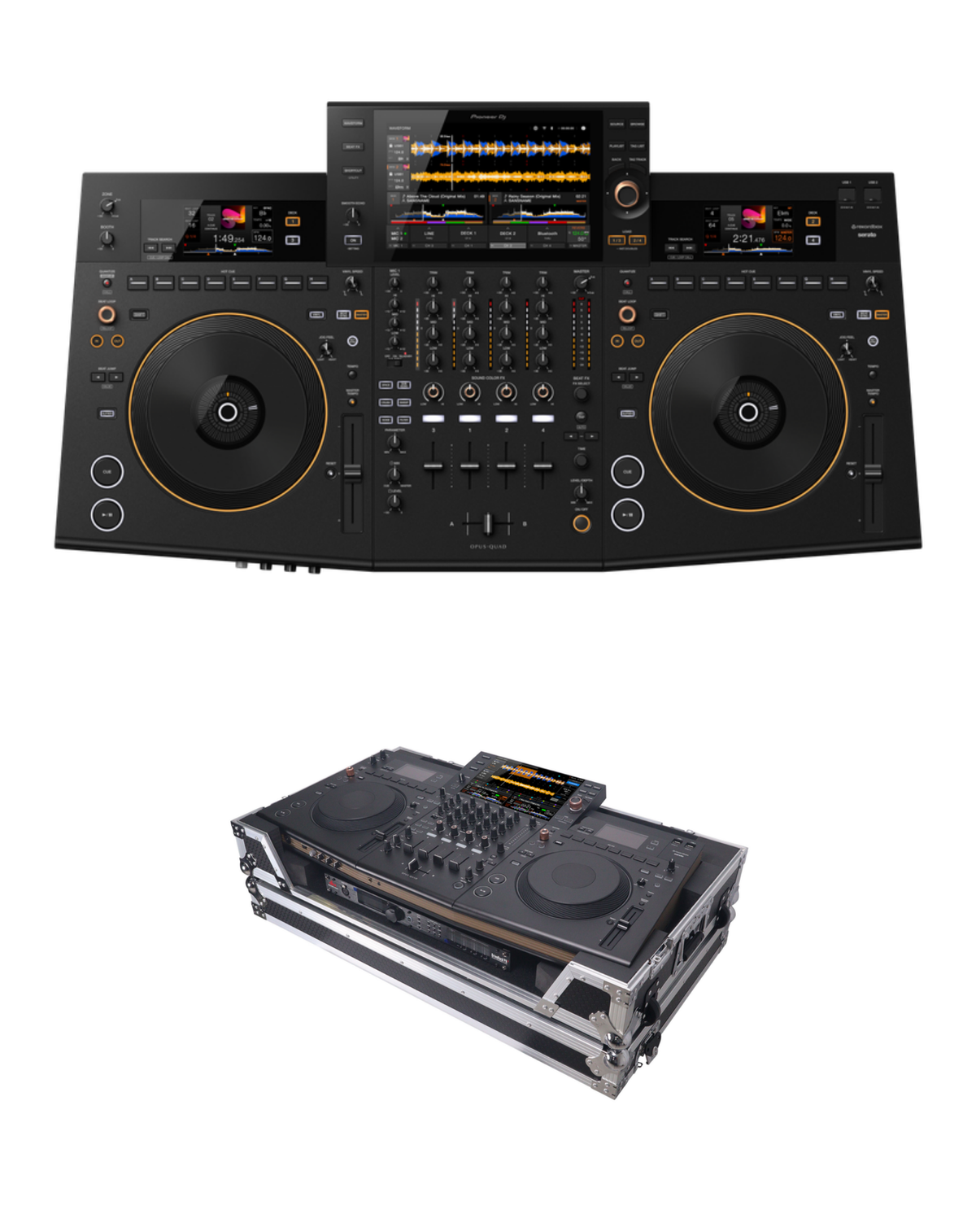 Pioneer DJ OPUS-QUAD + ProX XS-OPUSQUAD W Flight Case Bundle