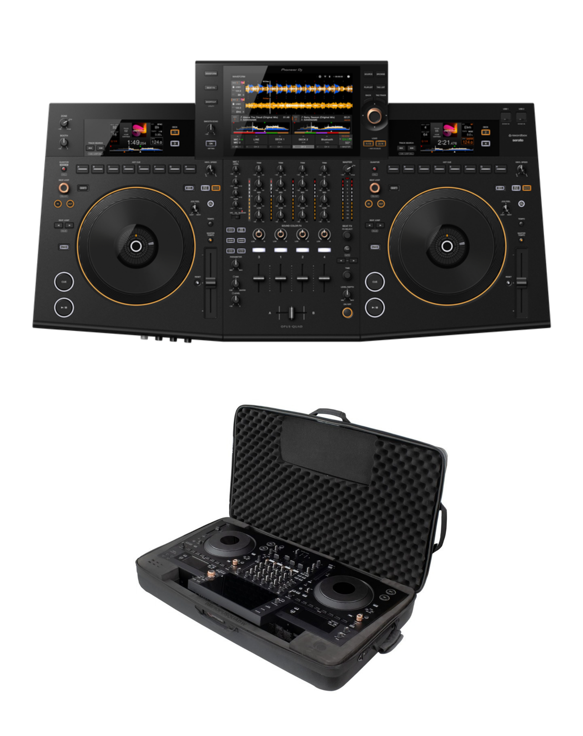 Pioneer DJ OPUS-QUAD + Odyssey BMPIOPUSQUAD Soft Case Bundle