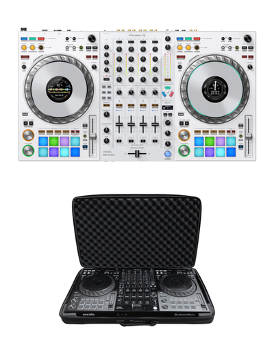 Pioneer DJ DDJ-FLX10-W (White) + Odyssey BMFLX10 Soft Case Bundle