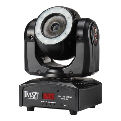 JMAZ CRAZY BEAM 40 FUSION - 60W RGBW LED Moving Head w/ Ring Effect