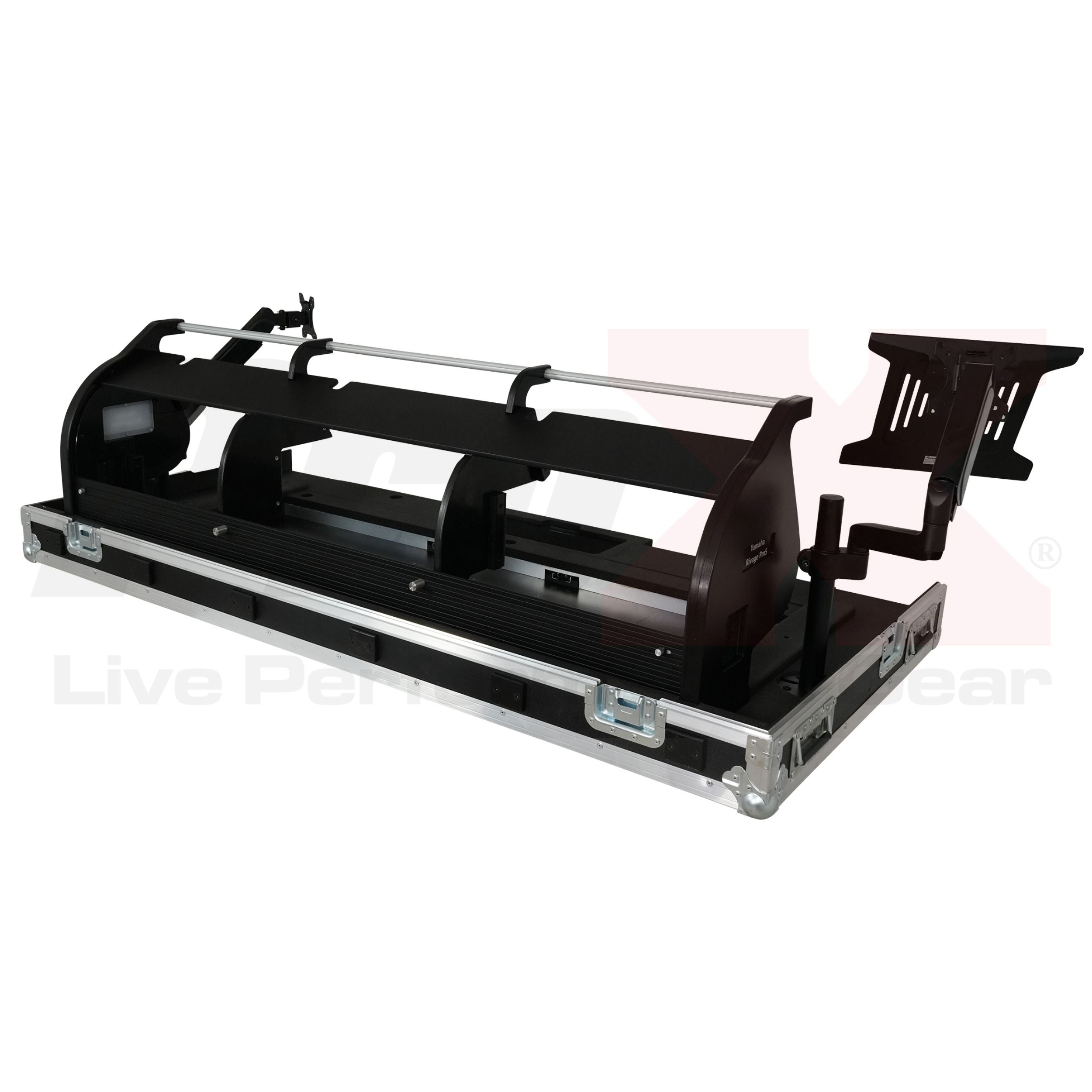 ProX Flight case for Yamaha Rivage PM5 CS-R5 Audio Console Mixer with Doghouse and Wheels by Santosom