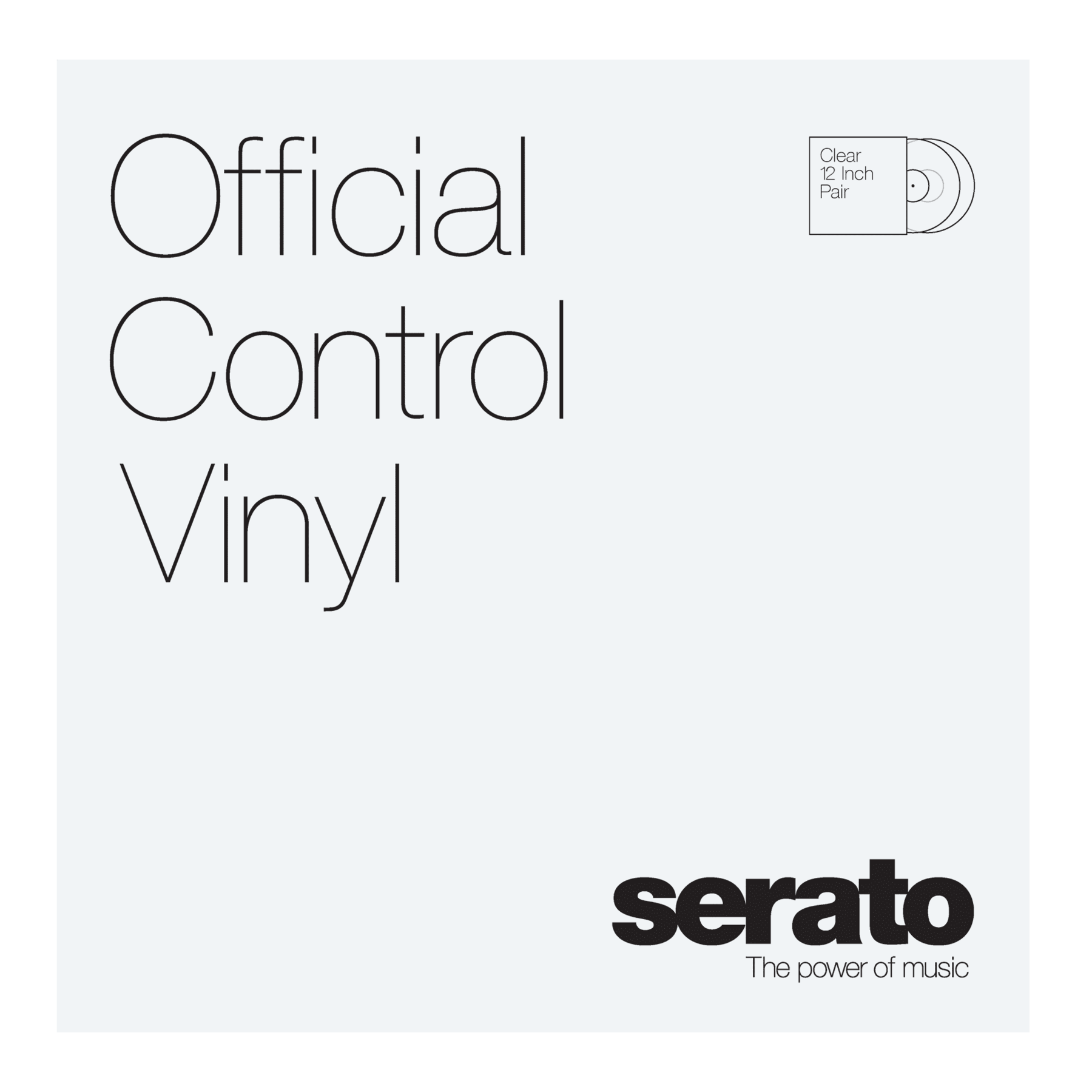 Serato Performance Series 12" Control Vinyl (Pair, Clear)
