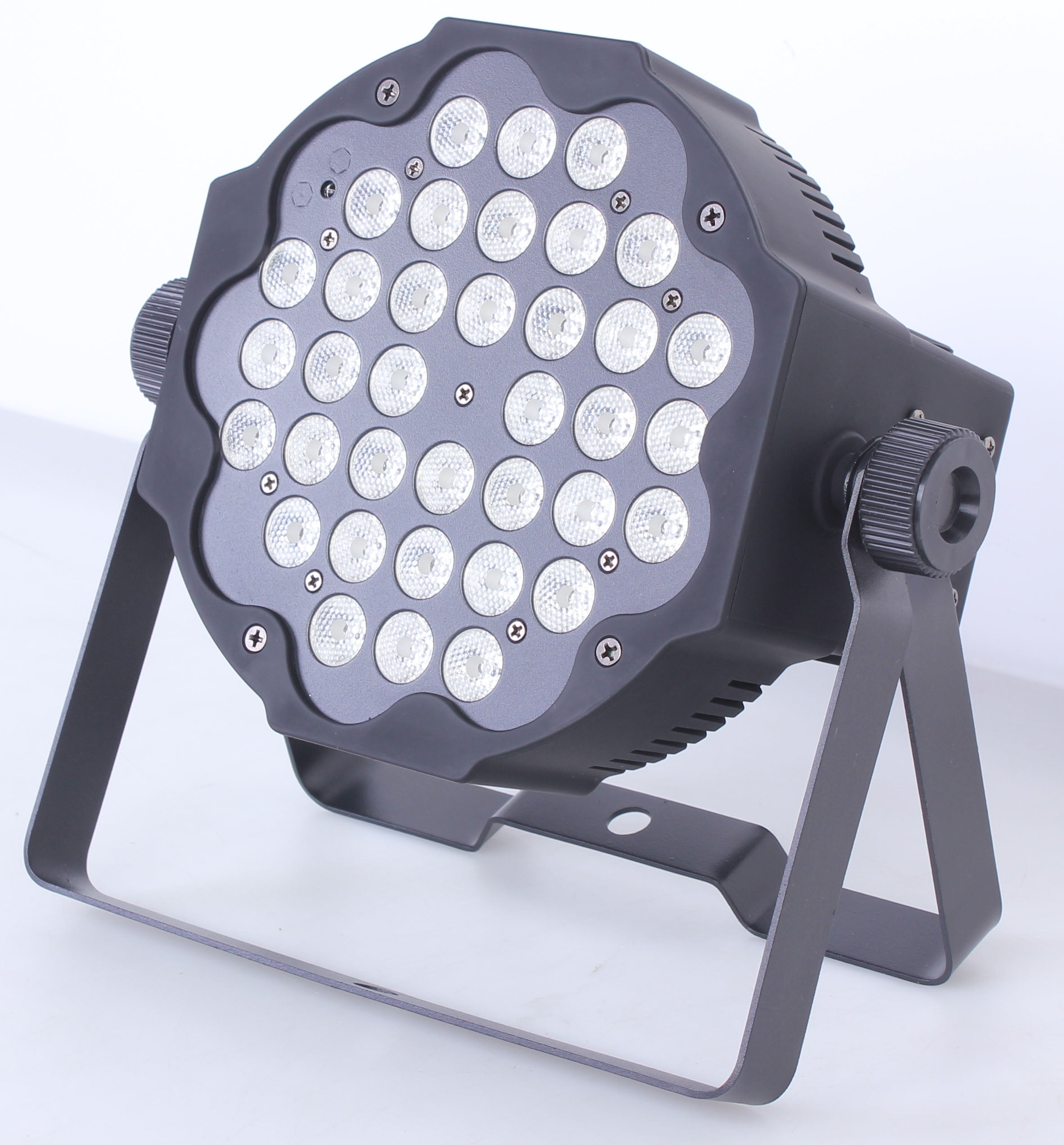 ProX Fusion RGBWA Par 36x 1W LED Slim Par Black Housing
