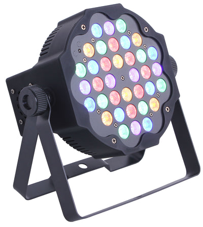 ProX Fusion RGBWA Par 36x 1W LED Slim Par Black Housing