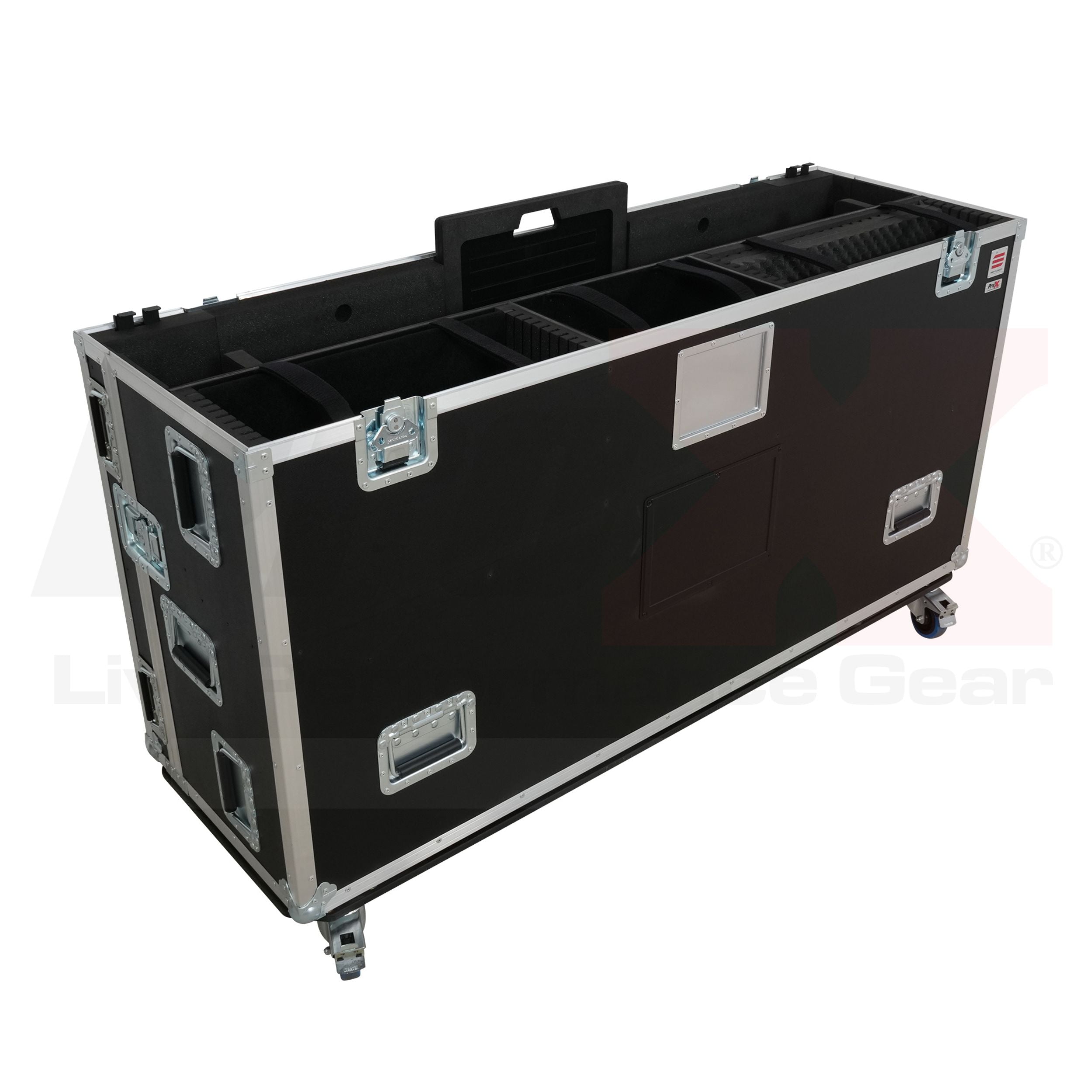 ProX Flight case for Yamaha Rivage PM5 CS-R5 Audio Console Mixer with Doghouse and Wheels by Santosom