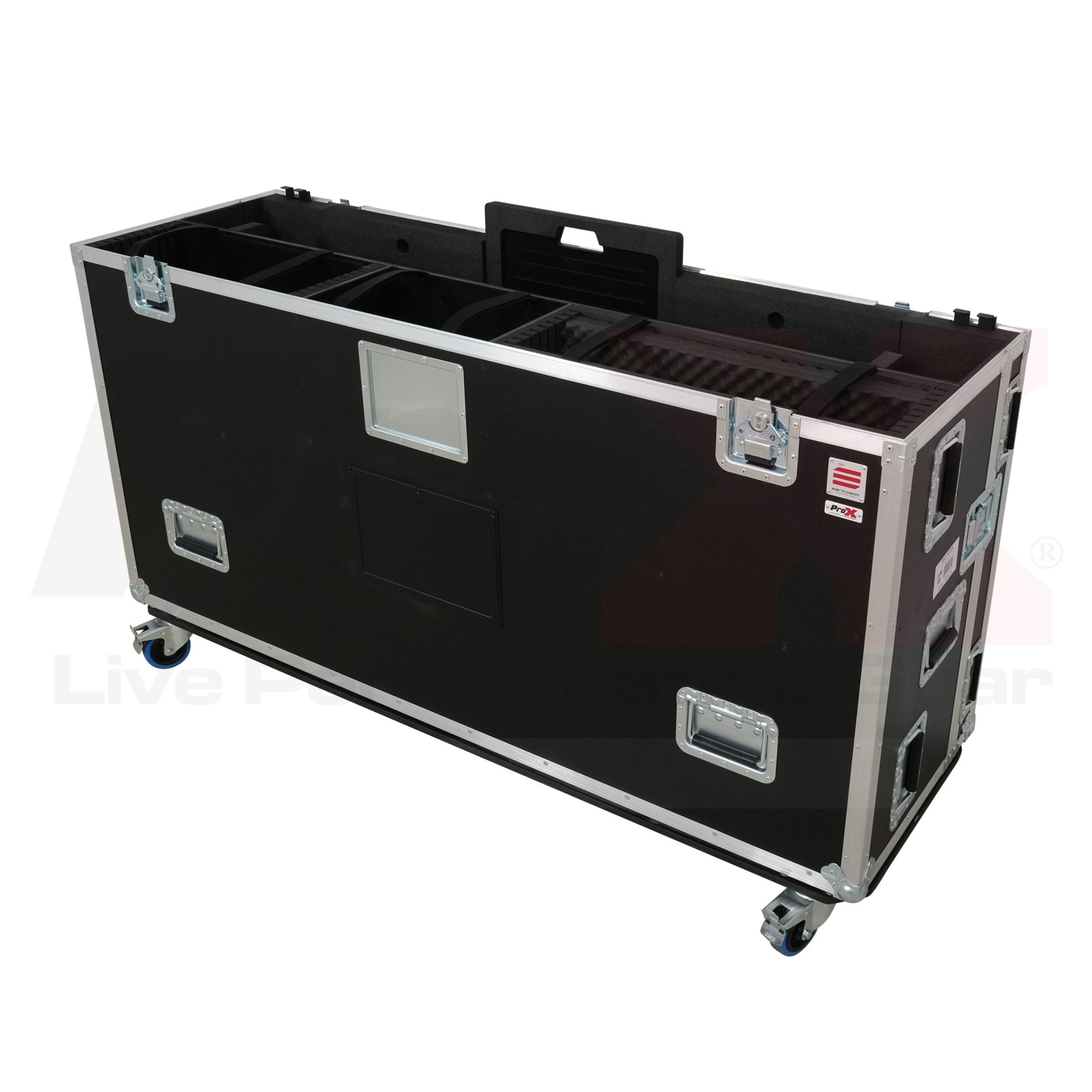 ProX Flight case for Yamaha Rivage PM5 CS-R5 Audio Console Mixer with Doghouse and Wheels by Santosom