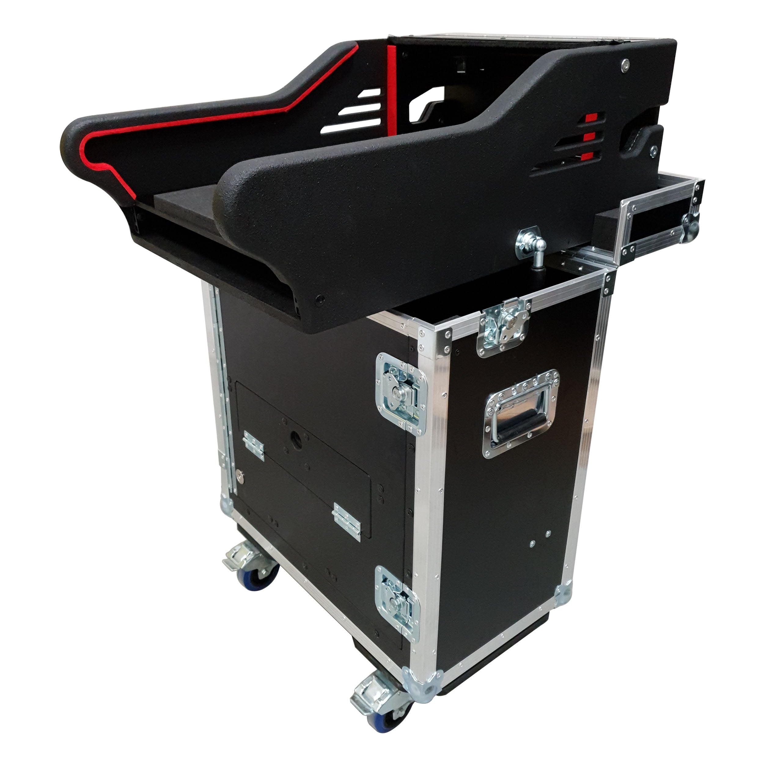 ProX MIDAS M32R Flip-Ready Hydraulic Console Easy Retracting Lifting 1U Rack Space Case by ZCASE