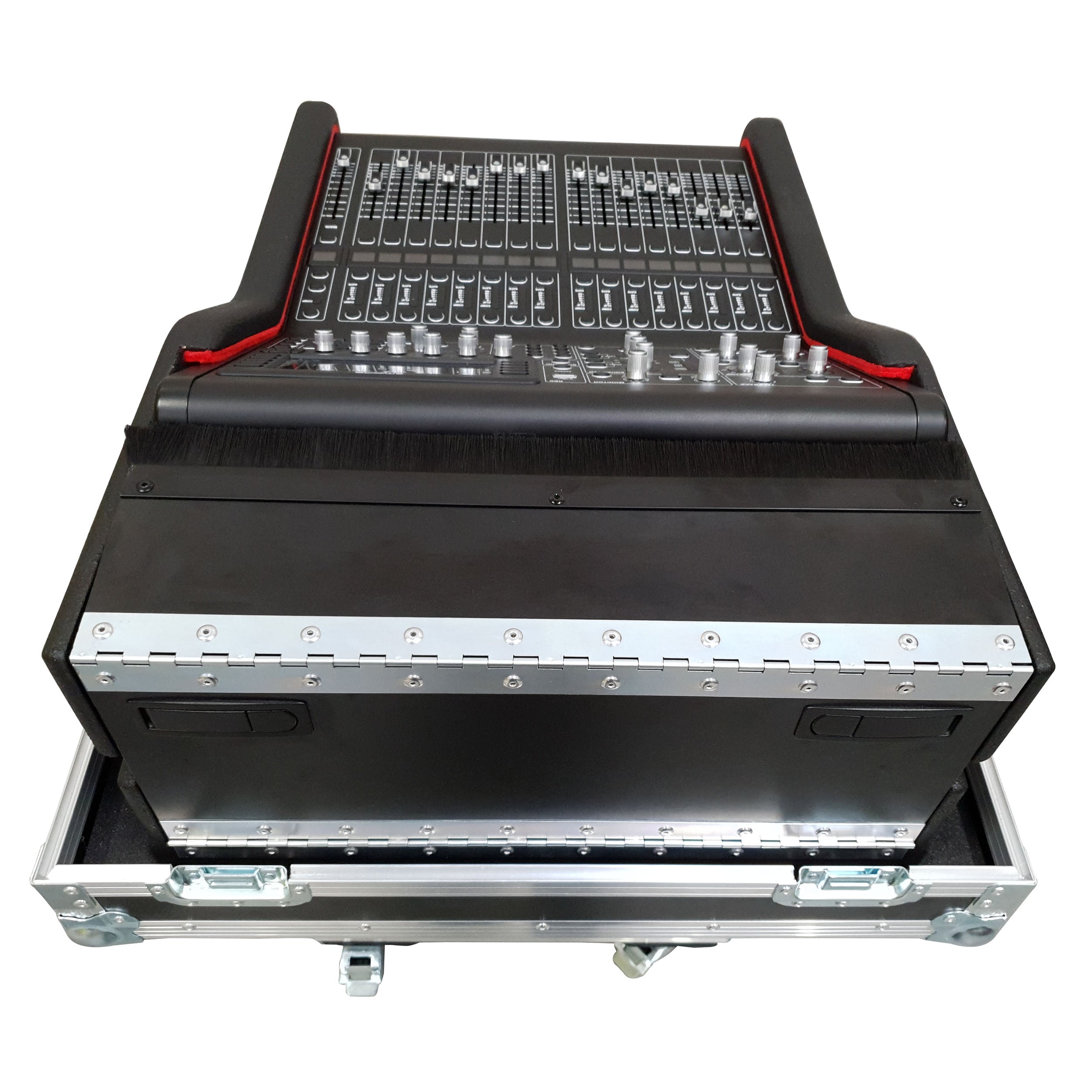 ProX MIDAS M32R Flip-Ready Hydraulic Console Easy Retracting Lifting 1U Rack Space Case by ZCASE