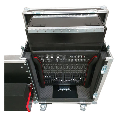 ProX MIDAS M32R Flip-Ready Hydraulic Console Easy Retracting Lifting 1U Rack Space Case by ZCASE