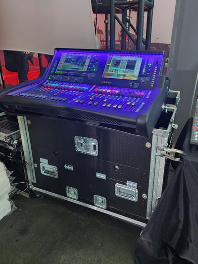 ProX Case for Allen and Heath DLive C3500 Console Flip-Ready Easy Retracting Hydraulic Lift by ZCase w/ Laptop Arm
