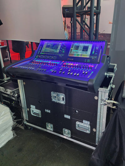 ProX Case for Allen and Heath DLive C3500 Console Flip-Ready Easy Retracting Hydraulic Lift by ZCase w/ Laptop Arm