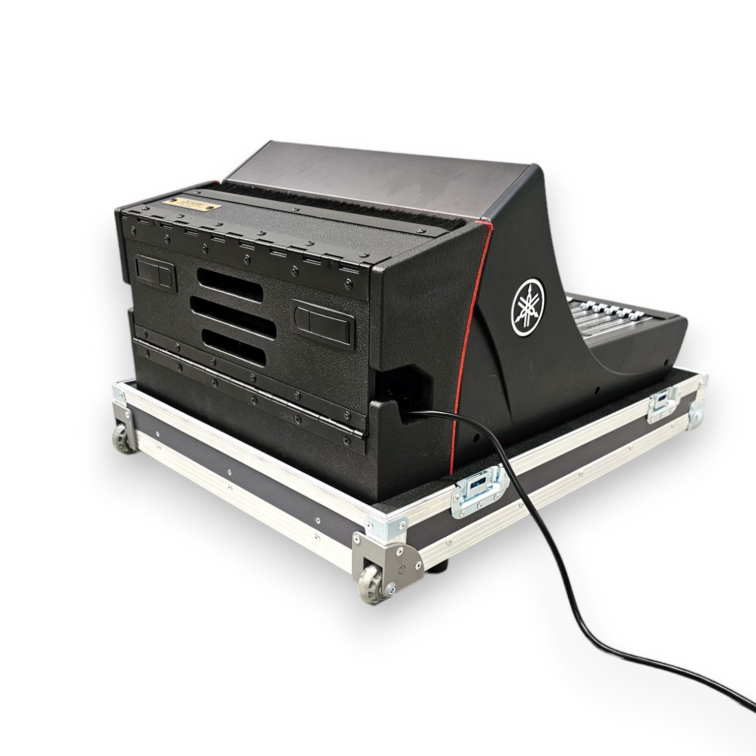 ProX ATA Flight Case for Digital Audio Mixer Yamaha DM7C Compact with Corner Wheels, DogHouse and Telescopic Handle