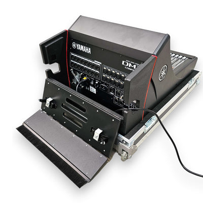 ProX ATA Flight Case for Digital Audio Mixer Yamaha DM7C Compact with Corner Wheels, DogHouse and Telescopic Handle