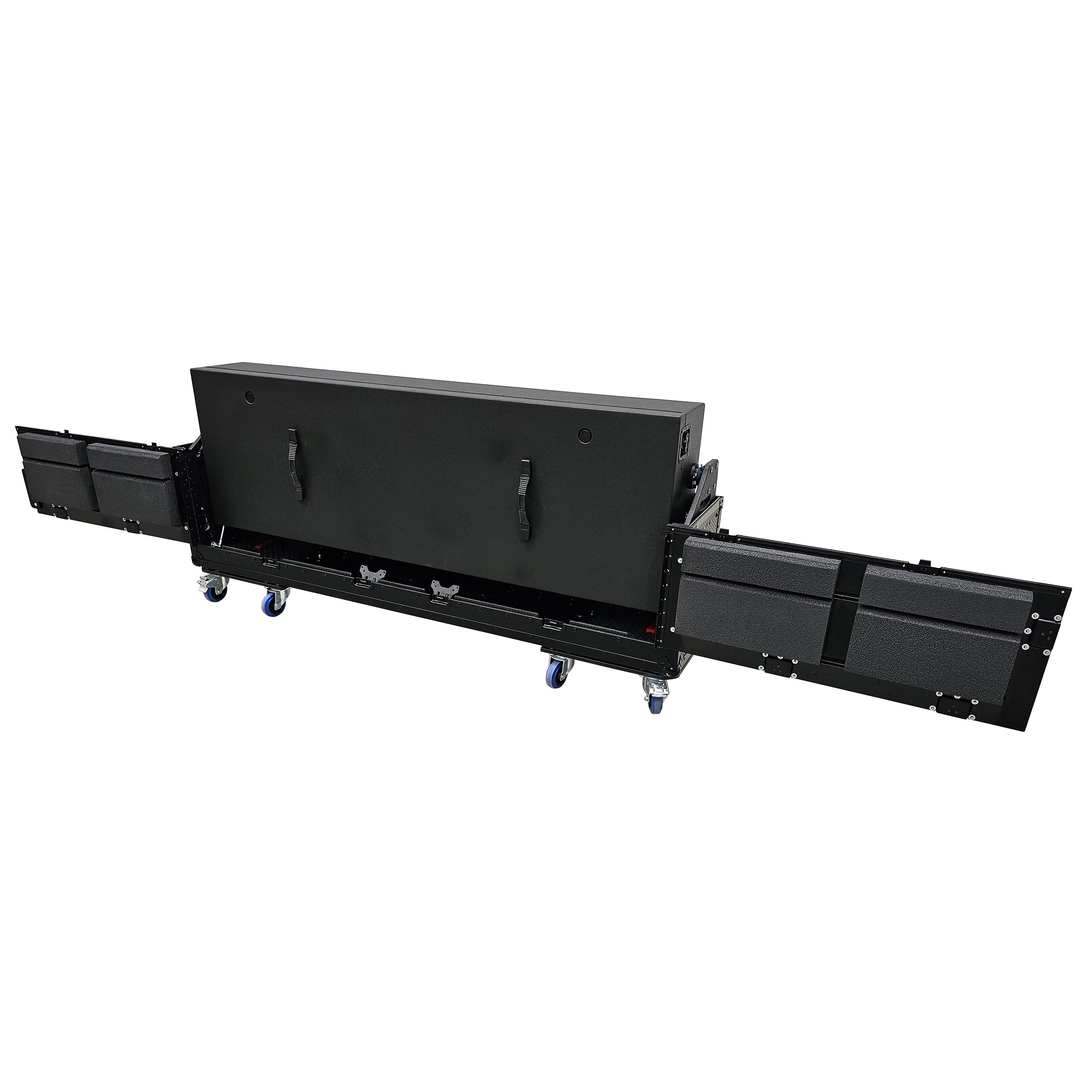 ProX Flip-Ready Easy Retracting Hydraulic Lift Case for 4x Pioneer CDJ-3000 and DJM-V10 or A9 System