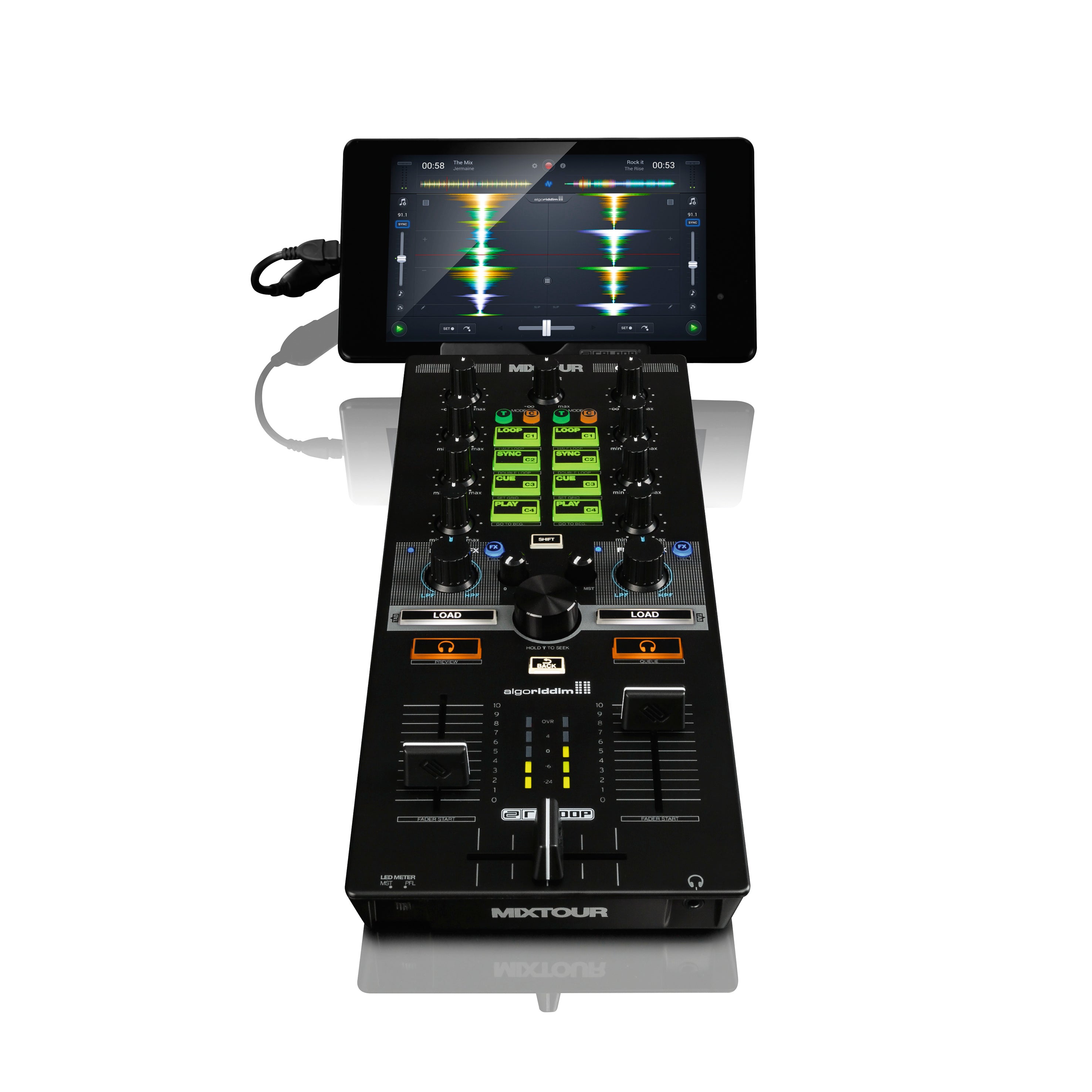Reloop MixTour - Portable Mix Controller for PC/Mac, iOS & Android