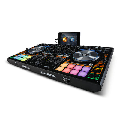 Reloop Mixon 4 - 4-Channel High Performance Hybrid DJ Controller For Serato DJ & Algoriddim
