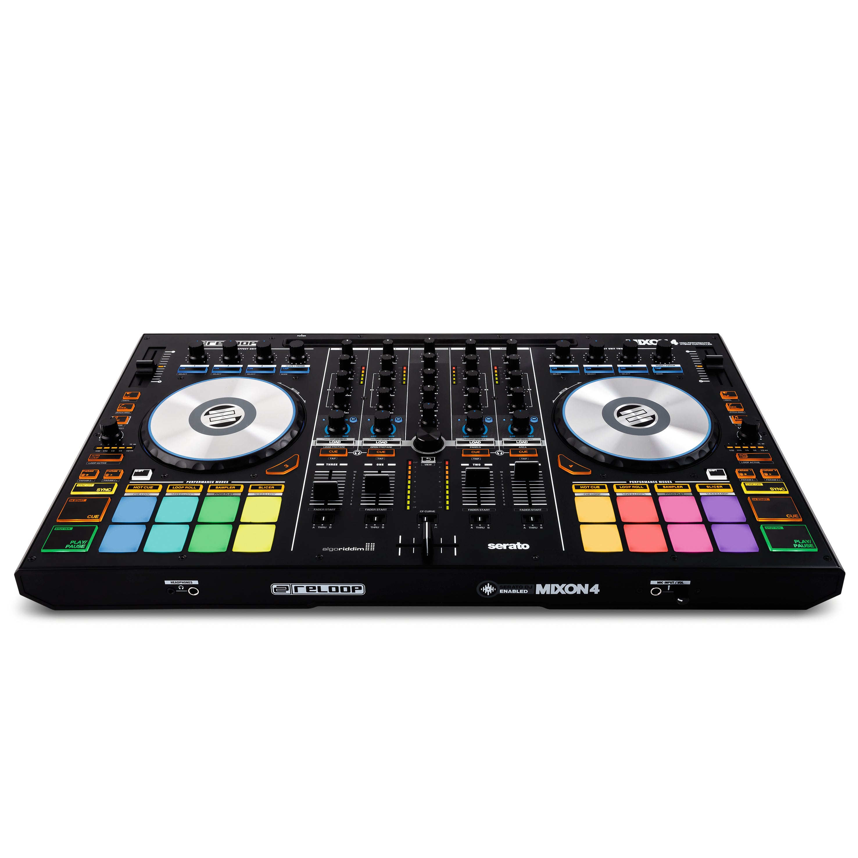 Reloop Mixon 4 - 4-Channel High Performance Hybrid DJ Controller For Serato DJ & Algoriddim