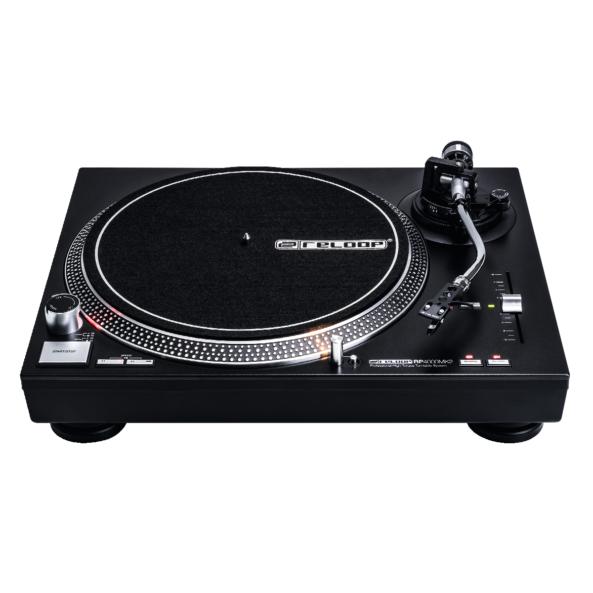 Reloop RP-4000 MK2 - Quartz-Driven DJ Turntable with High-Torque Direct Drive