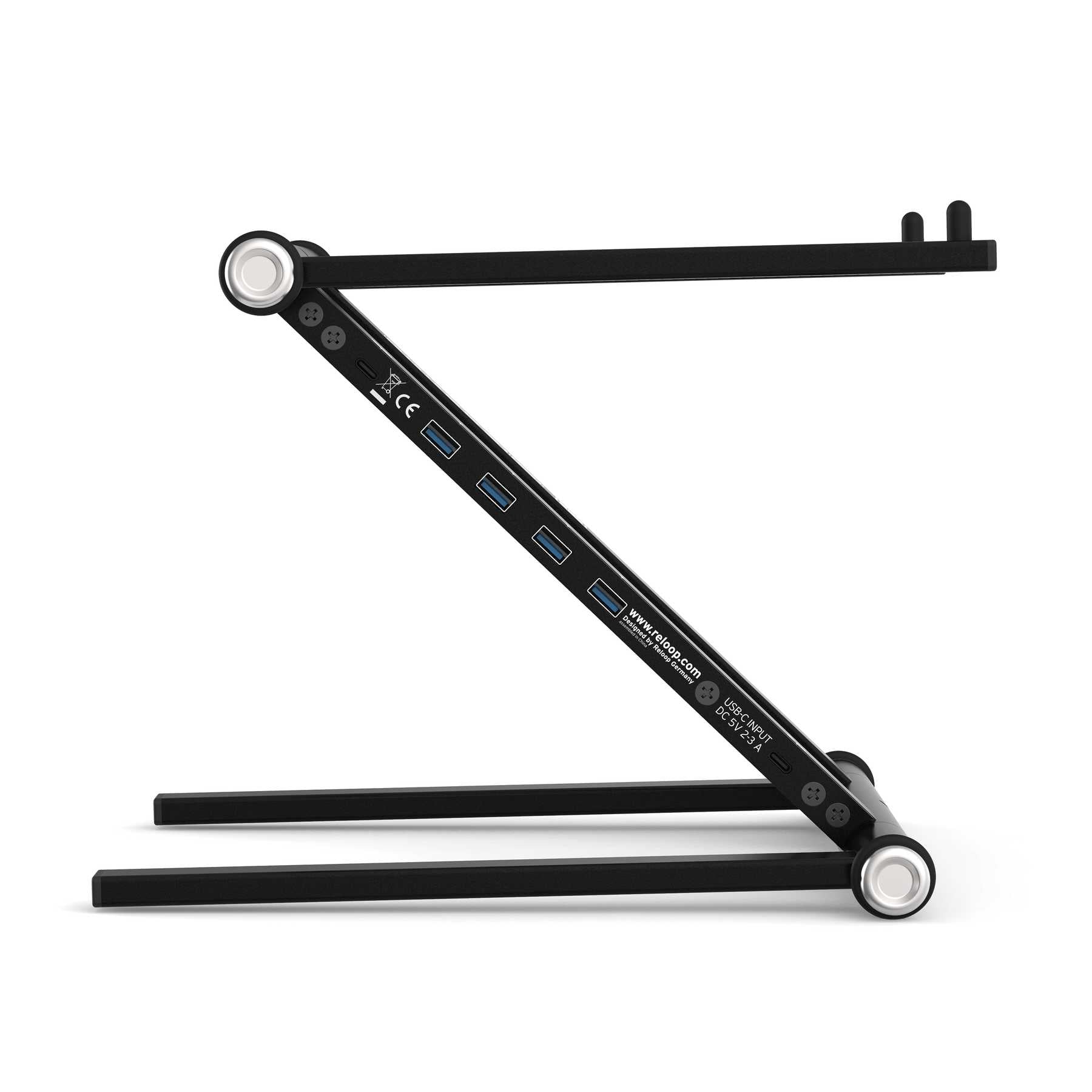 Reloop Stand Hub Advanced Laptop Stand with USB-C PD Hub | The DJ