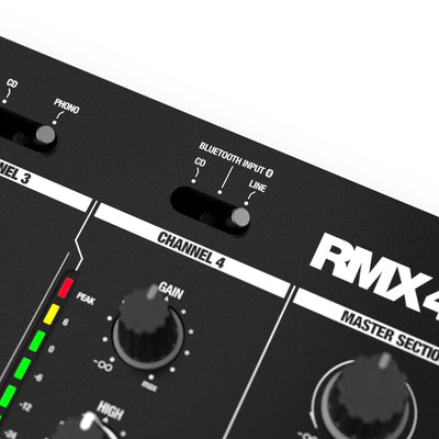 Reloop RMX-44 BT - 4 Channel Bluetooth DJ Club Mixer