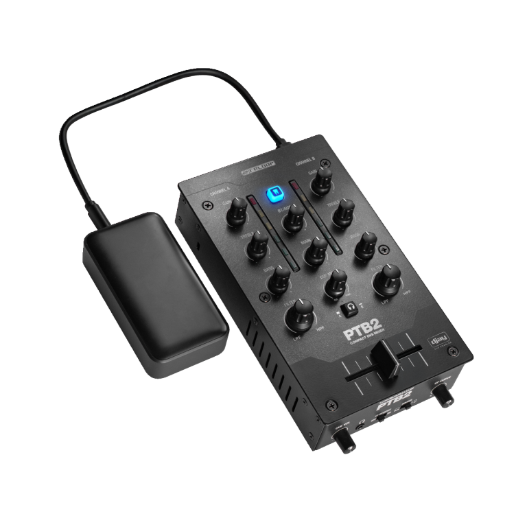 Reloop PTB2 - Portable 2+1-Channel DJ Mixer with DVS & Bluetooth Interface