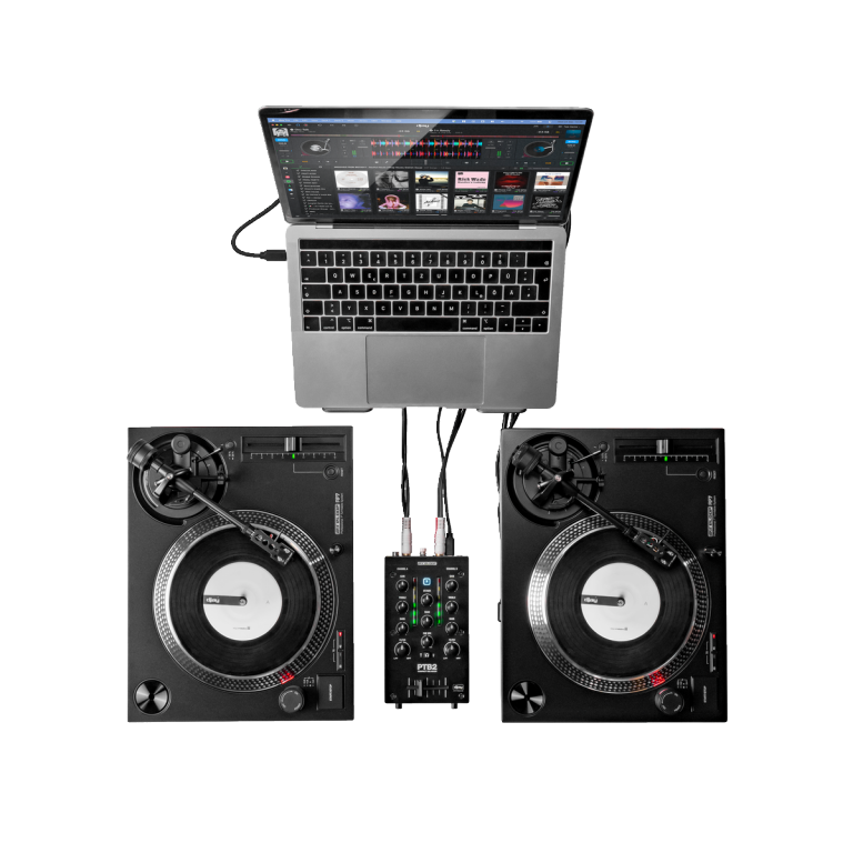 Reloop PTB2 - Portable 2+1-Channel DJ Mixer with DVS & Bluetooth Interface