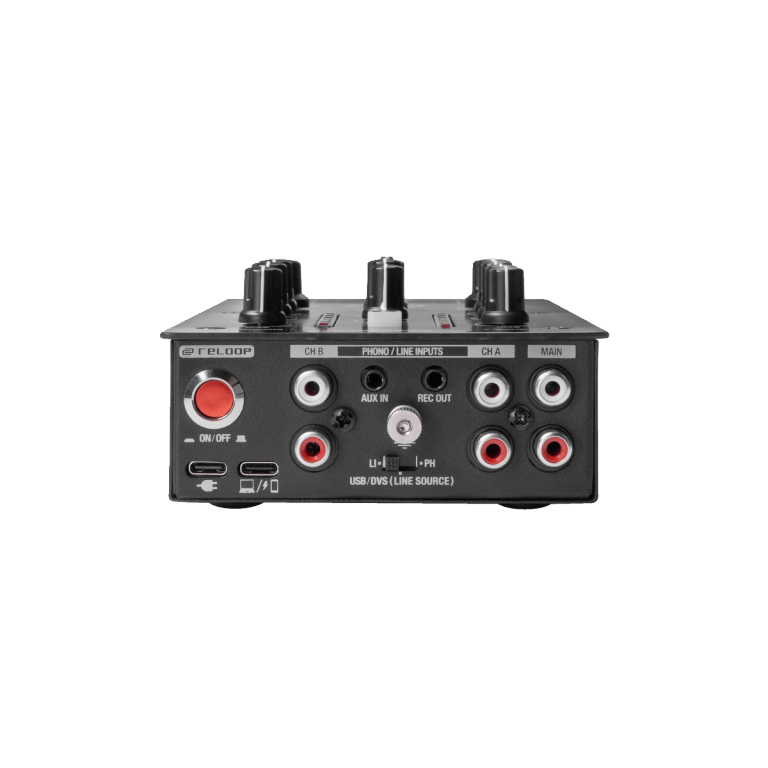 Reloop PTB2 - Portable 2+1-Channel DJ Mixer with DVS & Bluetooth Interface