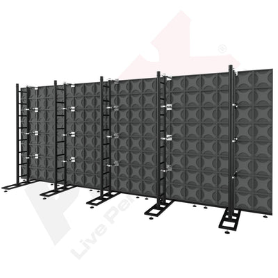 ProX LED Video Display Panel Ground Support System Package 5M/16.40FT Width x 2.0M/6.56FT Height in Black