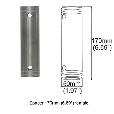 ProX Spacer 170mm Female Coupler