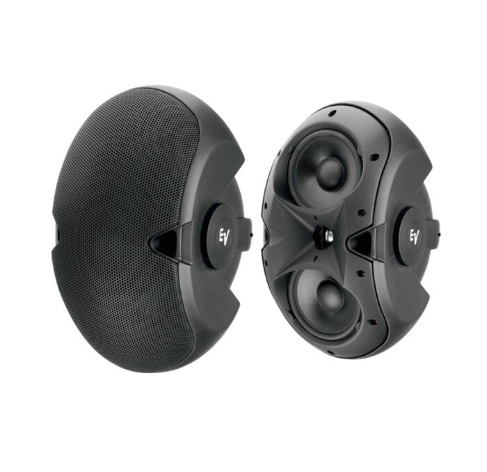 Electro-Voice EVID 6.2T - Dual 6" 2-Way Surface-Mount Loudspeaker Pair, Black, 70/100V