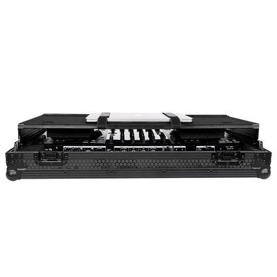 Headliner HL10013 - Pitch Black Flight Case for DDJ-FLX10 W/ Laptop Platform & Wheels