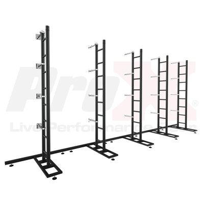 ProX LED Video Display Panel Ground Support System Package 5M/16.40FT Width x 2.0M/6.56FT Height in Black
