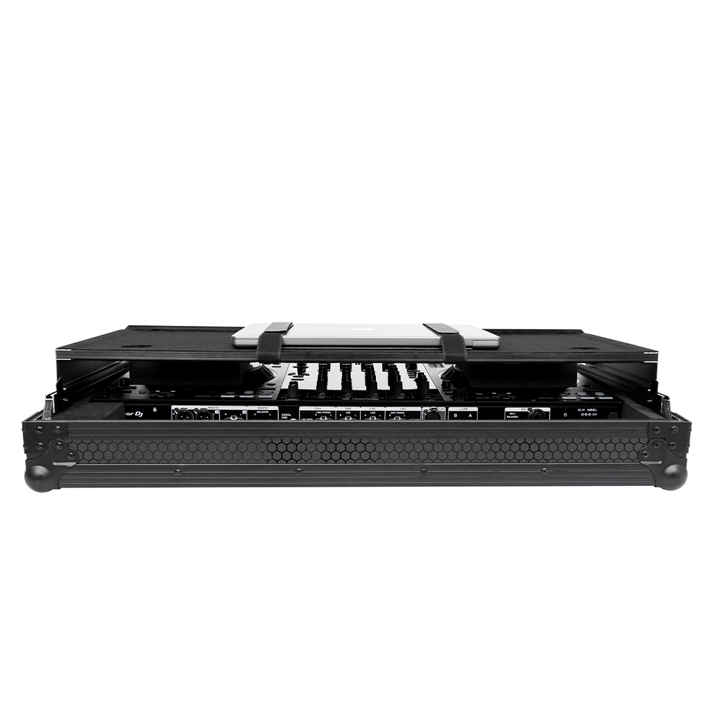 Headliner HL10012 - Pitch Black Flight Case for DDJ-FLX10 W/ Laptop Platform