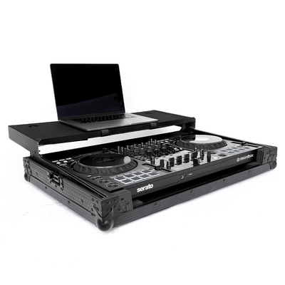 Headliner HL10012 - Pitch Black Flight Case for DDJ-FLX10 W/ Laptop Platform