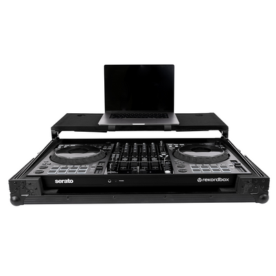 Headliner HL10012 - Pitch Black Flight Case for DDJ-FLX10 W/ Laptop Platform